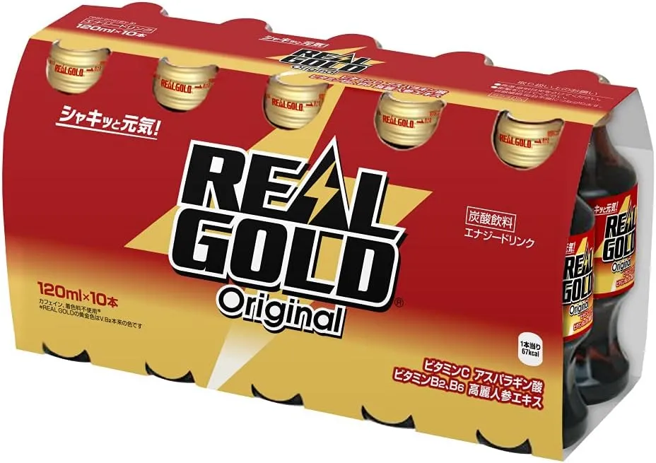 リアルゴールド瓶120ml×10本のパッケージ